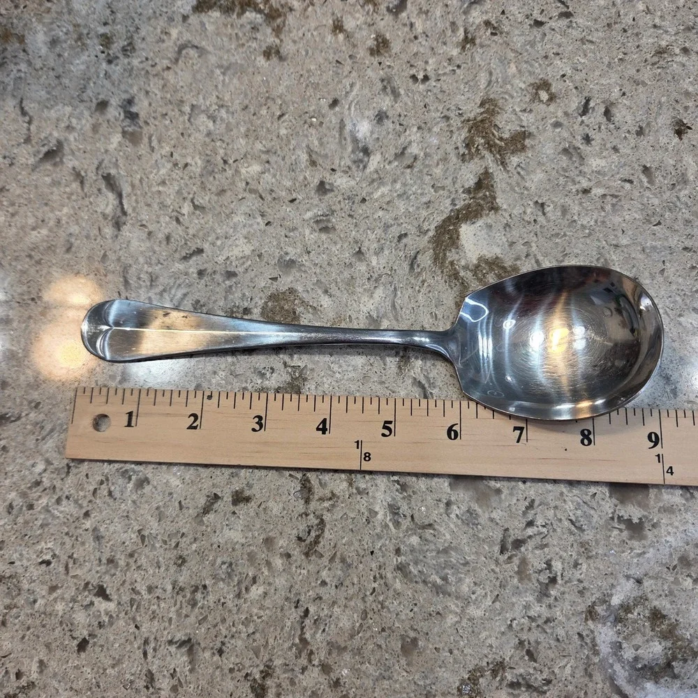 Vintage Hoan Stainless‎ Korea Soup Ladle Scallop Handle Flatware 7.25 Inch